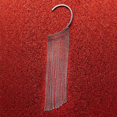 Срібна сережка - каффа "Неповторність" 122861 №26