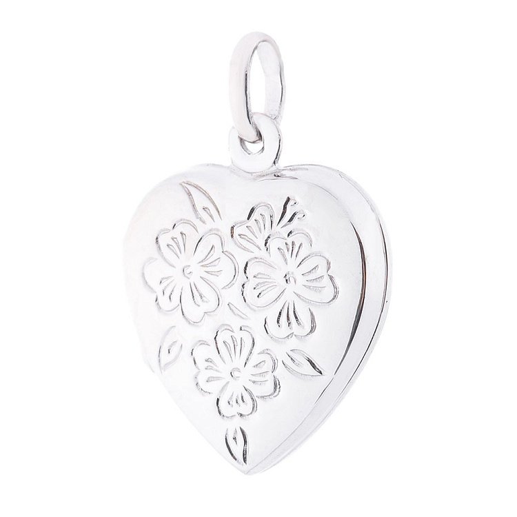 Серебряный кулон "Сердечко" для фотографии 132820 от ювелирного магазина Оникс
