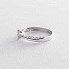 Золотое помолвочное кольцо с фианитами к05792 от ювелирного магазина Оникс - 2