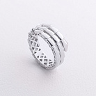 Кольцо "Змея" в белом золоте к08409 от ювелирного магазина Оникс