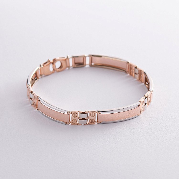 Золотий чоловічий браслет б01255 від ювелірного магазину Онікс