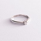 Помолвочное золотое кольцо с бриллиантом 101-10021 от ювелирного магазина Оникс