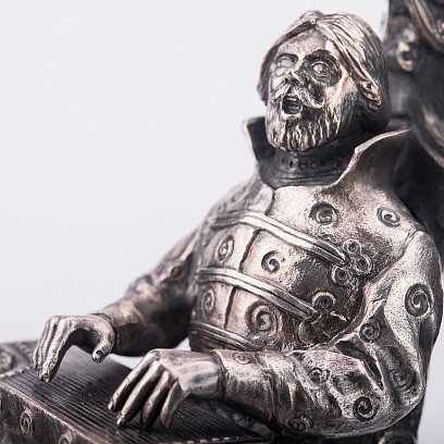 Ваза з кришталю "Срібний Нептун" ручної роботи сер00035 №4