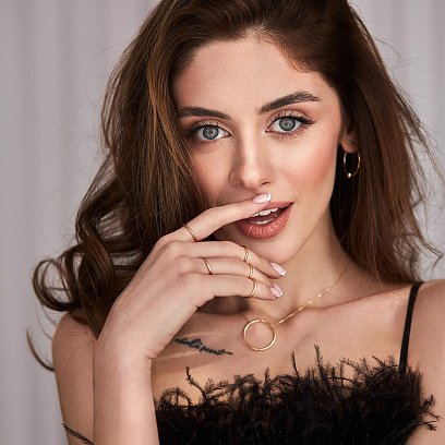 Кольє "Великий кругообіг" в жовтому золоті кол01852 №7