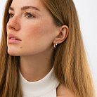 Сережки "Сердечки" у жовтому золоті с09164 от ювелирного магазина Оникс - 4