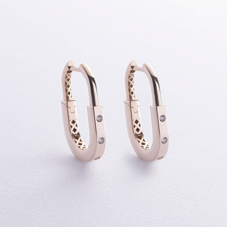 Серьги "Camilla" в желтом золоте (фианиты) с08809 от ювелирного магазина Оникс