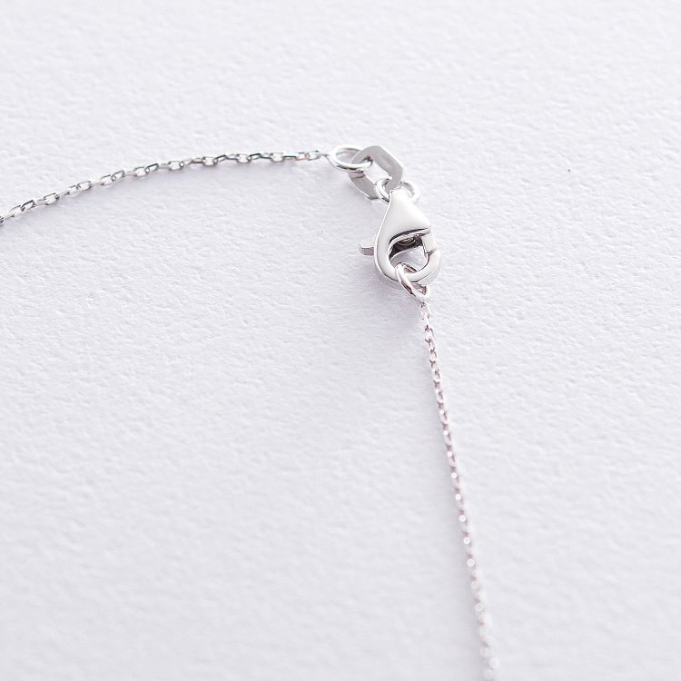 Колье в белом золоте "Кругосветное путешествие" кол01684 от ювелирного магазина Оникс - 7