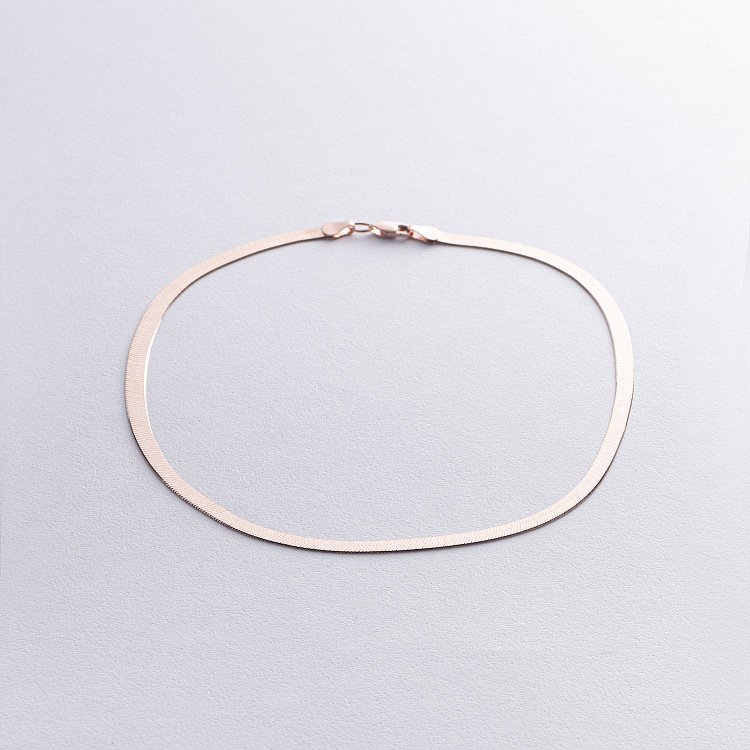 Колье "Наоми" в красном золоте (снейк) ц00514 - 4 Колье "Наоми" в красном золоте (снейк) ц00514 от ювелирного магазина Оникс - 4