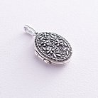 Срібний кулон для фотографії "Квіти" (чорніння) 133050 от ювелирного магазина Оникс - 5