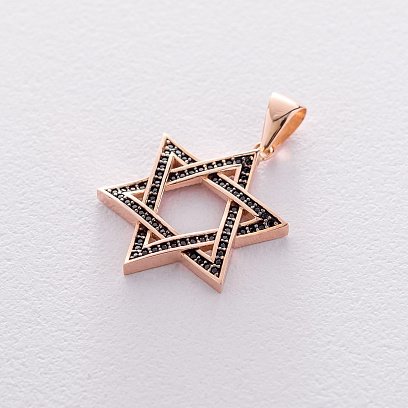 Золотая подвеска "Звезда Давида" п03326