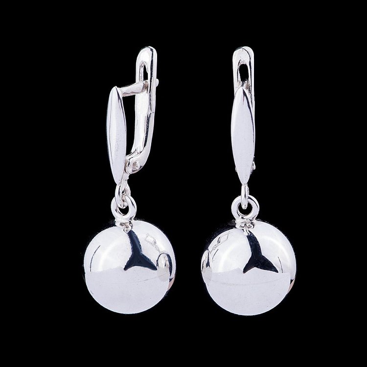 Серебряные серьги "Шарики" 12032с от ювелирного магазина Оникс