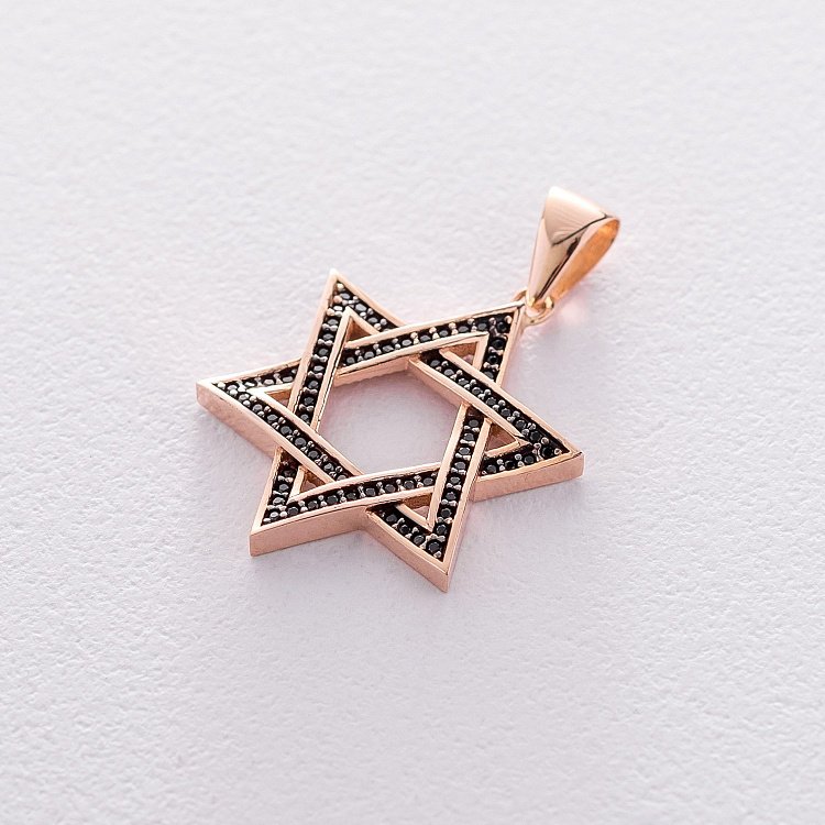 Золотая подвеска "Звезда Давида" п03326 от ювелирного магазина Оникс