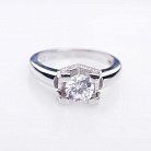 Серебряное помолвочное кольцо с фианитом 111832 от ювелирного магазина Оникс - 1