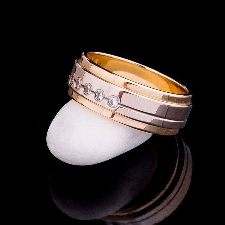 Обручальное кольцо обр000411 от ювелирного магазина Оникс - 1