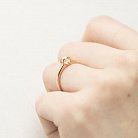 Золотое помолвочное кольцо с фианитом к05962 от ювелирного магазина Оникс - 5