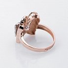 Золотое кольцо "Бабочка" (фианиты) к04860 от ювелирного магазина Оникс - 2