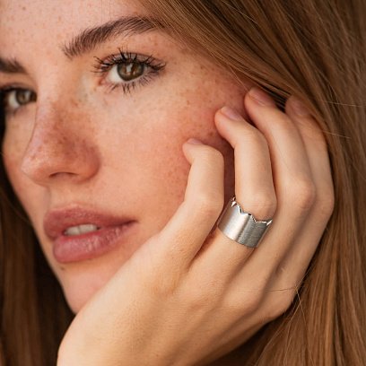 Серебряное кольцо "Gwen" 112819 №3