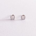 Золоті сережки - пусети (діаманти) сб0132vi от ювелирного магазина Оникс