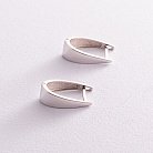 Срібні сережки "Мінімалізм" 4867 от ювелирного магазина Оникс - 3