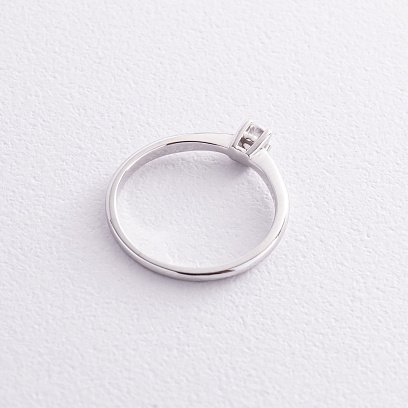 Заручальна золота каблучка з діамантом кб0510м №5