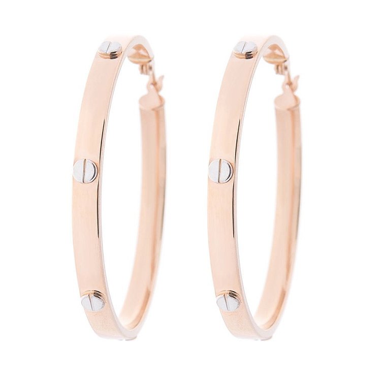 Золотые серьги-кольца с04424 от ювелирного магазина Оникс