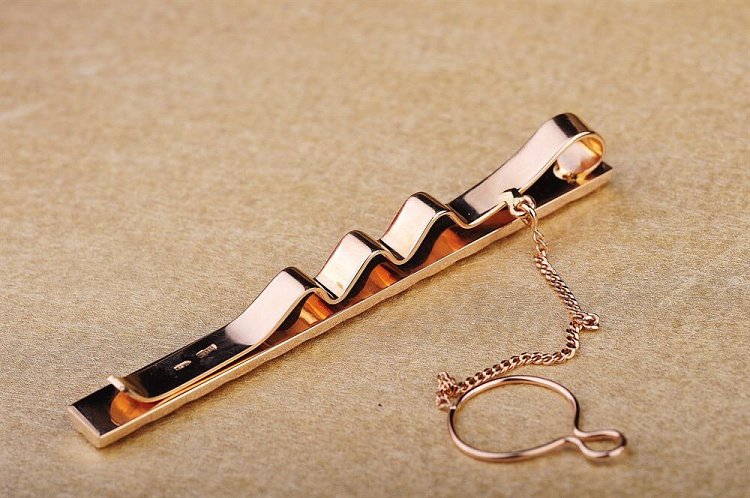 Затиск для краватки з візерунком заж00007з від ювелірного магазину Онікс - 2