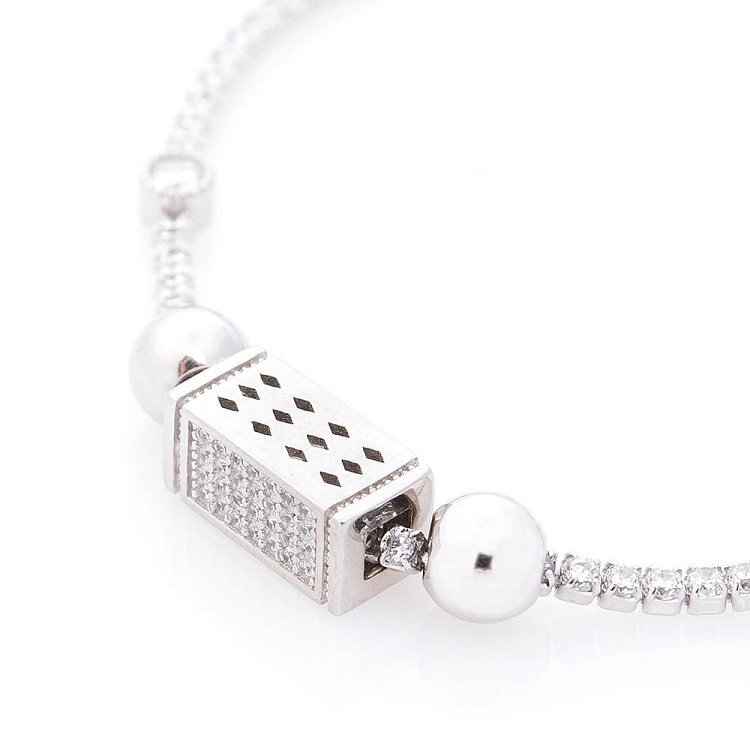 Серебряный браслет с фианитами 141287 от ювелирного магазина Оникс - 1