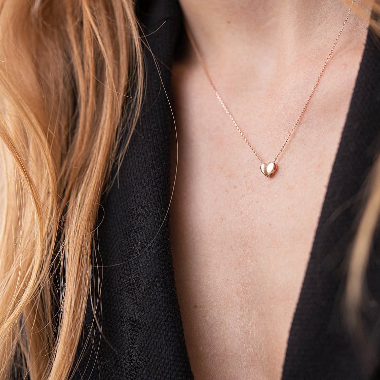 Золоте кольє "Сердечко" кол02142 від ювелірного магазину Онікс - 1