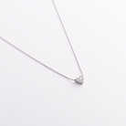 Золотое колье "Сердечко" с бриллиантами колб0176ri от ювелирного магазина Оникс - 1