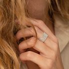 Серебряное кольцо "Рейчел" с шариками 112661 от ювелирного магазина Оникс