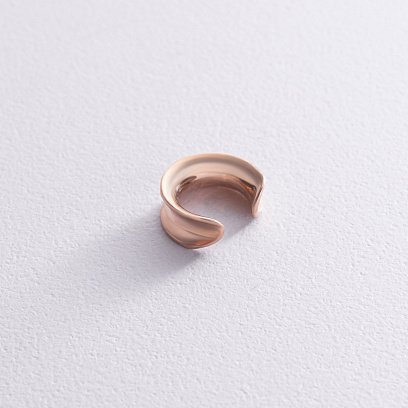 Серьга - каффа "Lorette" в красном золоте с09003 №2