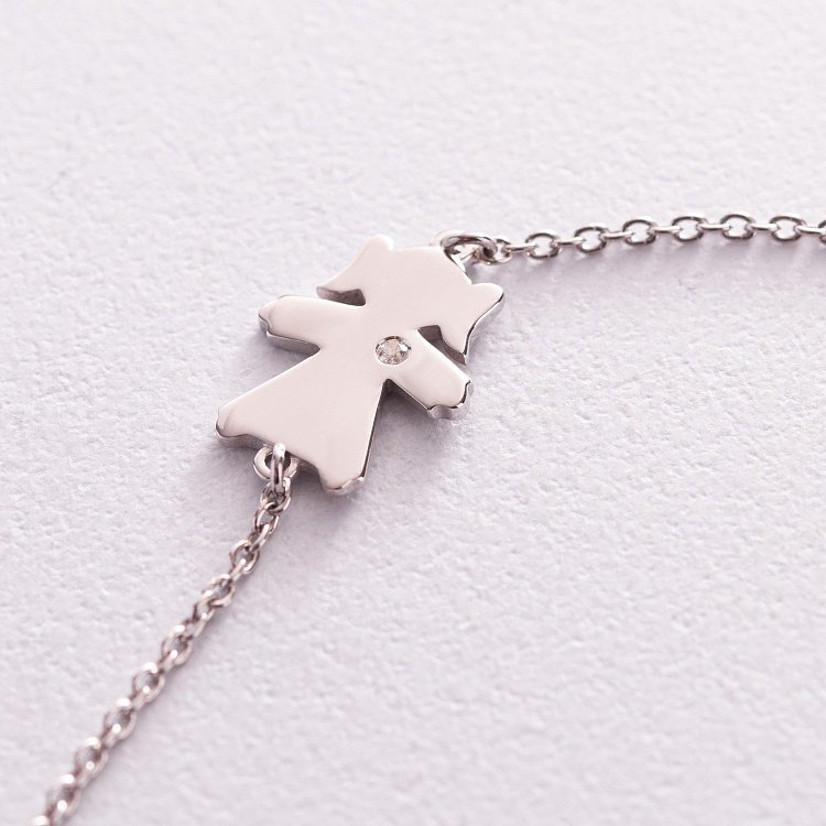 Срібний браслет "Дівчинка" (можливе гравіювання) 2077 від ювелірного магазину Онікс - 3