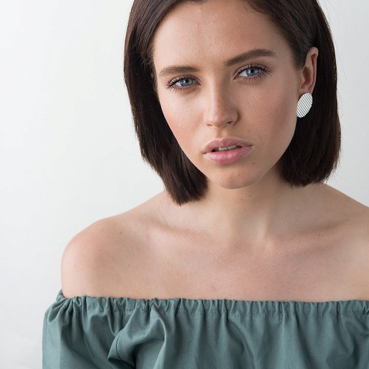 Серебряные серьги "Кометы структурные" 122492 от ювелирного магазина Оникс - 10