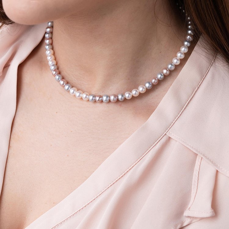 Колье из жемчуга кол00510м от ювелирного магазина Оникс - 1