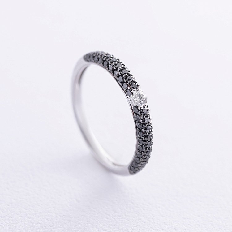 Золота каблучка з діамантами кб0526ca від ювелірного магазину Онікс