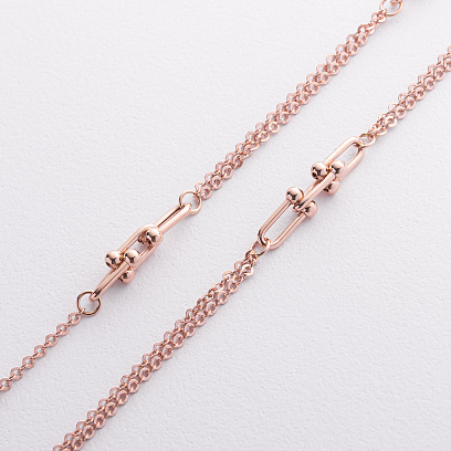 Кольє "Фантазія" у червоному золоті кол02659 №2