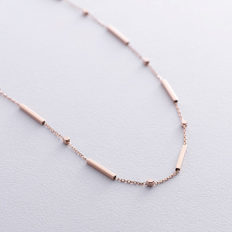 Кольє - ланцюжок у червоному золоті кол02464 від ювелірного магазину Онікс