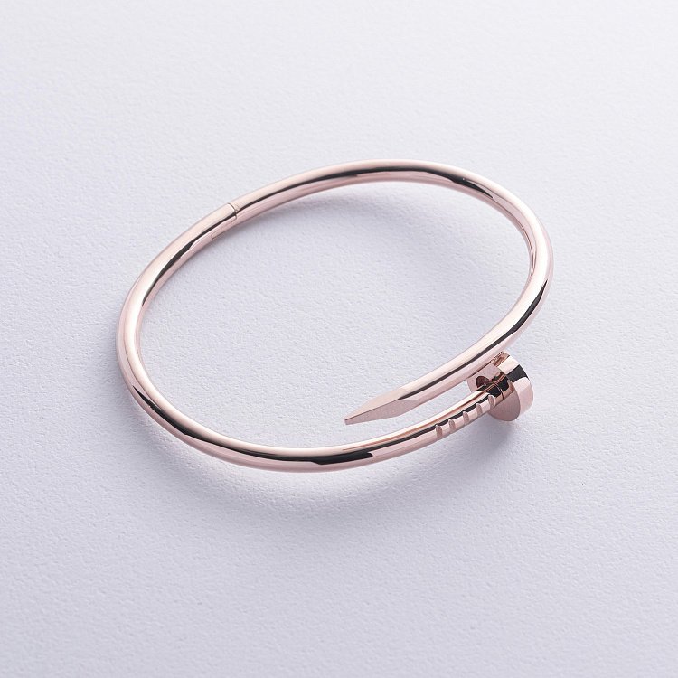 Браслет "Гвоздь" в красном золоте б04683 от ювелирного магазина Оникс