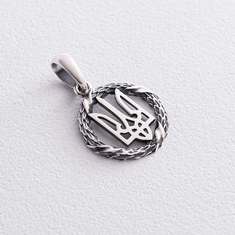 Срібний кулон "Герб України - Тризуб" 1060 від ювелірного магазину Онікс - 5