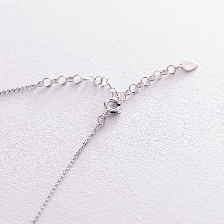 Серебряное колье "Шарики" 181095 от ювелирного магазина Оникс - 3