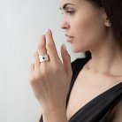 Серебряное кольцо с гравировкой "Сердце" 112143сер от ювелирного магазина Оникс - 7
