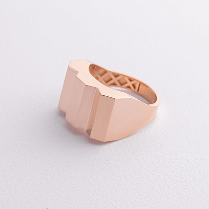 Кольцо "Gabriela" в красном золоте к08364 №2