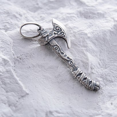 Срібний кулон "Сокира вікінга" 7040 №11
