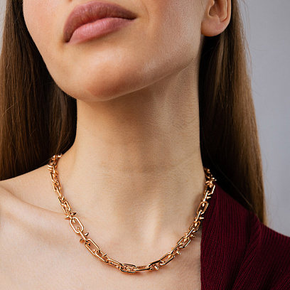 Золотое колье "Mikaela" кол02656 №5