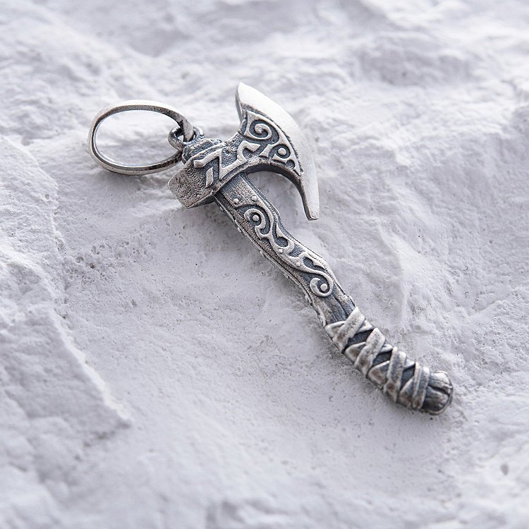 Срібний кулон "Сокира вікінга" 7040 від ювелірного магазину Онікс - 11