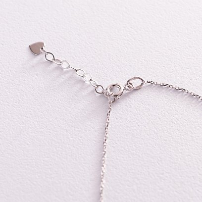 Кольє "Шар" в білому золоті (0.5 см) кол02006 №4