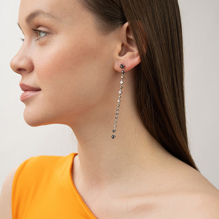 Золоті сережки з діамантами сб0101ca від ювелірного магазину Онікс - 13