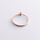 Помолвочное золотое кольцо с бриллиантом 227562421 от ювелирного магазина Оникс - 3