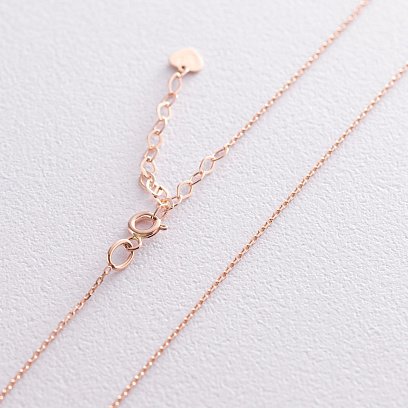 Кольє "Кружечки" в червоному золоті (фіаніти) кол01830 №4