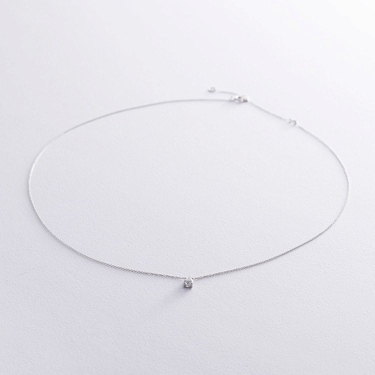 Золотое колье с бриллиантом колб0056di от ювелирного магазина Оникс - 2